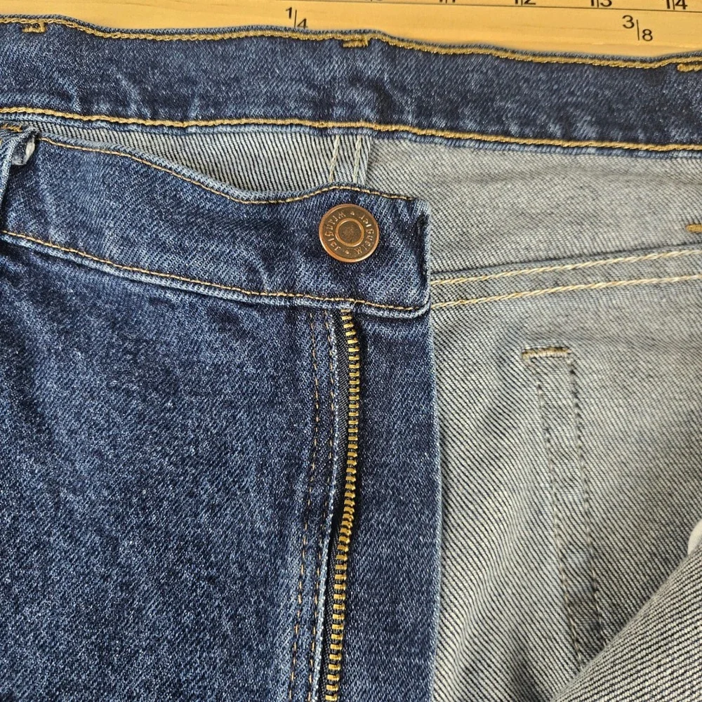 Wrangler Premium Quality Straight Leg‎ Jeans Mens 38x30 Dark Wash Blue Denim